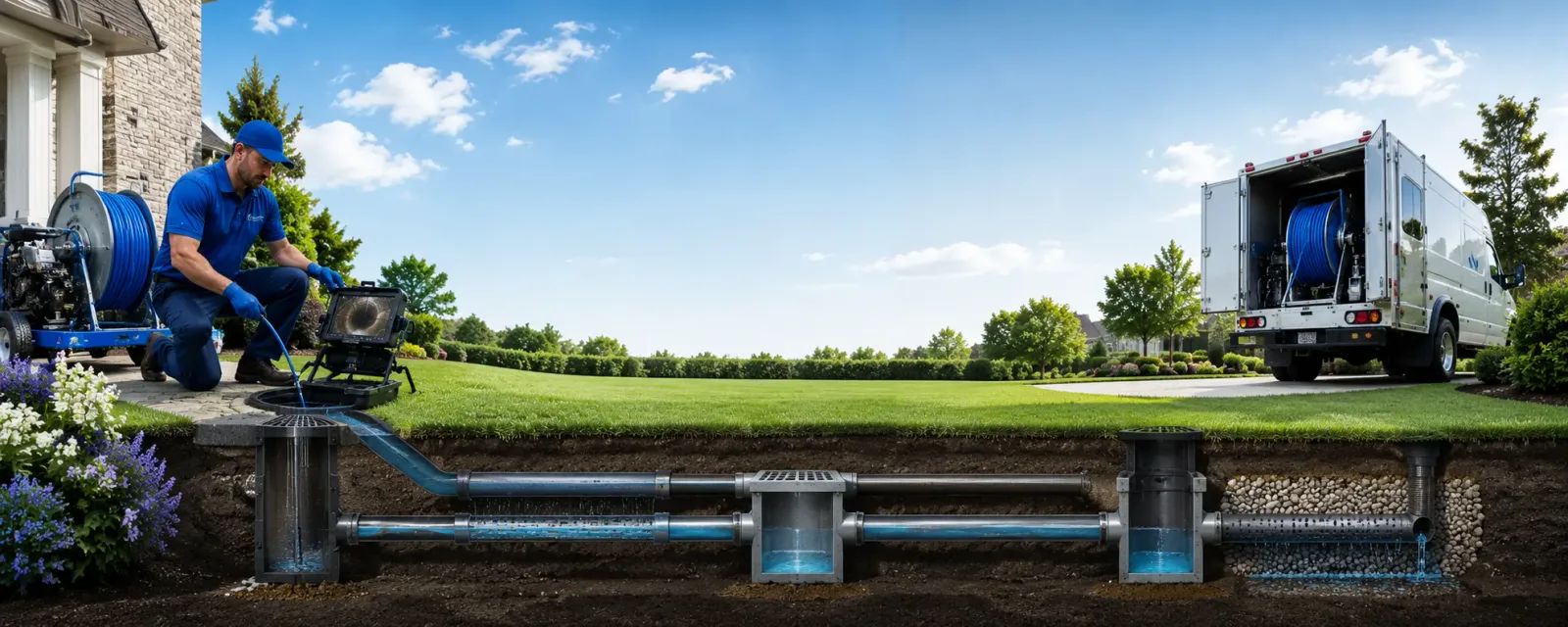 Outdoor drain cleaning information for Lost Springs, WY